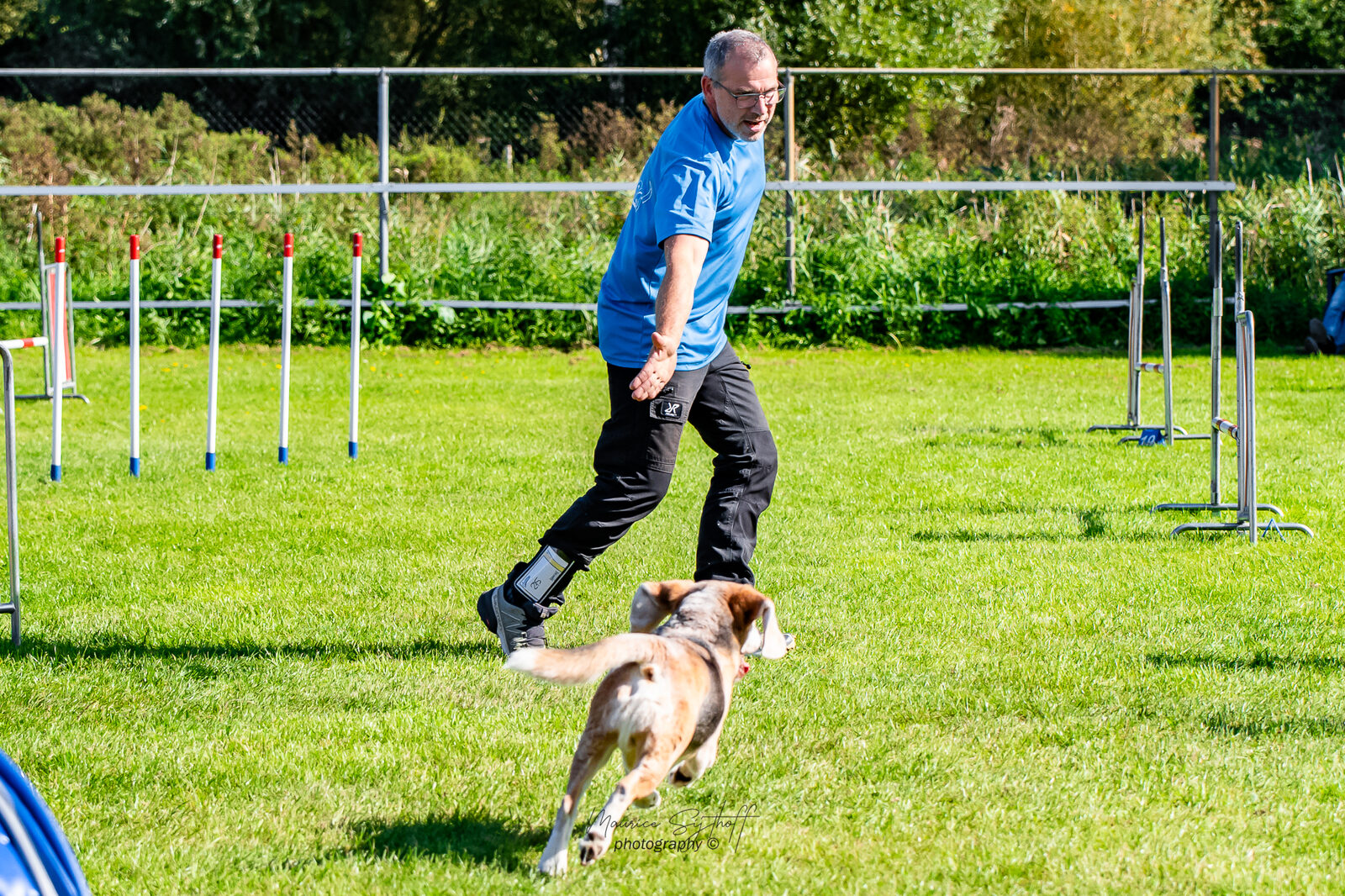 Jan Liebregt met een van de honden